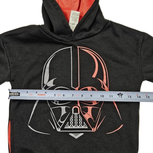Star Wars Darth Vader Kids Hoodie Black & Red Size 6 - Picture 6 of 6